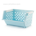 Stacking Plastic Storage Basket Rack Without Cover